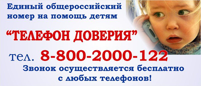 Детский телефон доверия – 13 Февраля 2012 – Троицкая средняя общеобразовательная школа 1